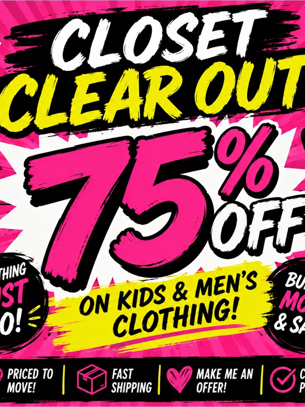 KIDS + MEN’S CLOSET CLEAR OUT | BUNDLE & SAVE